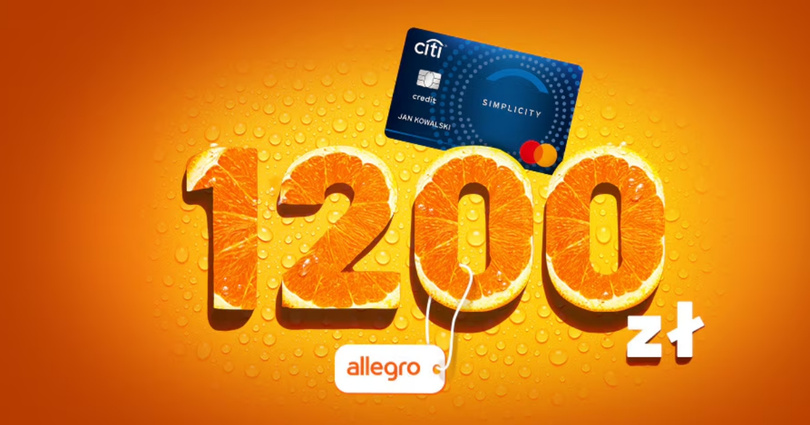 1200 zł premii + 12 miesięcy bez opłat z kartą kredytową Citi Simplicity 1200 zł premii + 12 miesięcy bez opłat z kartą kredytową Citi Simplicity
